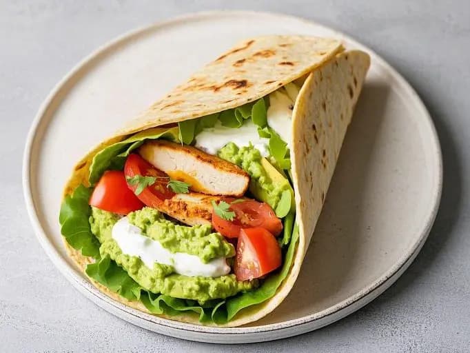 grilled-chicken-avocado-wrap