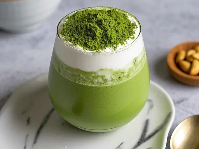 Matcha Genmaicha Protein Shake