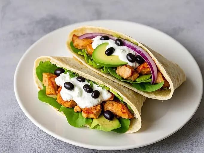 Mexican Chicken Avocado Wrap