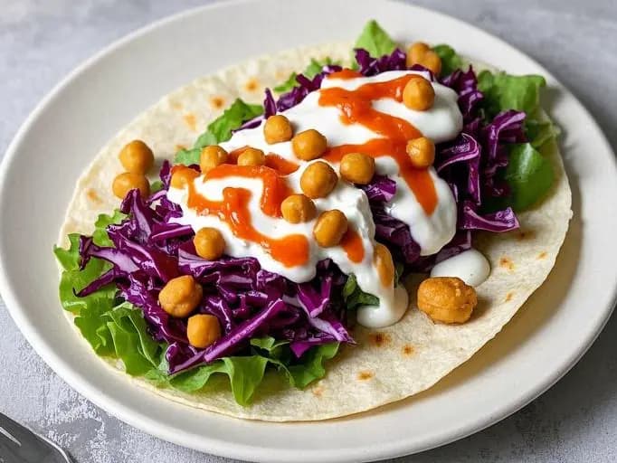 Moroccan Spiced Chickpea Wrap