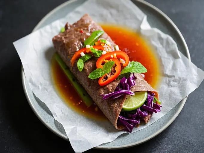 Thai Beef Salad Rolls