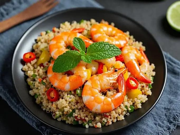 Thai Shrimp Quinoa Stir-Fry