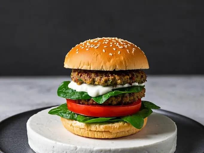 Turkey Burger with Yogurt Sauce